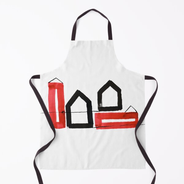 Item preview, Two Black and Two Red Houses designed and sold by Istvan Ocztos.