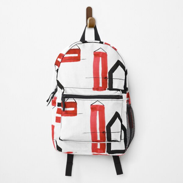 Item preview, Two Black and Two Red Houses designed and sold by Istvan Ocztos.