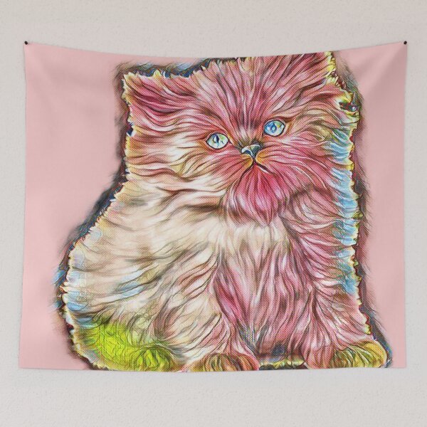 Item preview, Pink Cat zoom  designed and sold by Eunoia-ikigai.