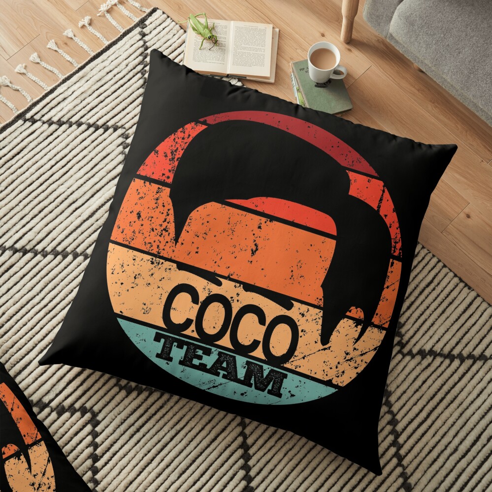 Conan O'Brien vintage sunset Floor Pillow