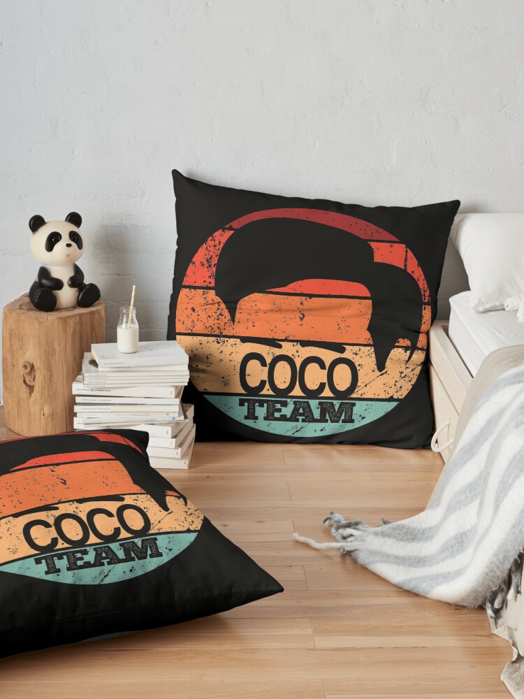 Alternate view of Conan O'Brien vintage sunset Floor Pillow