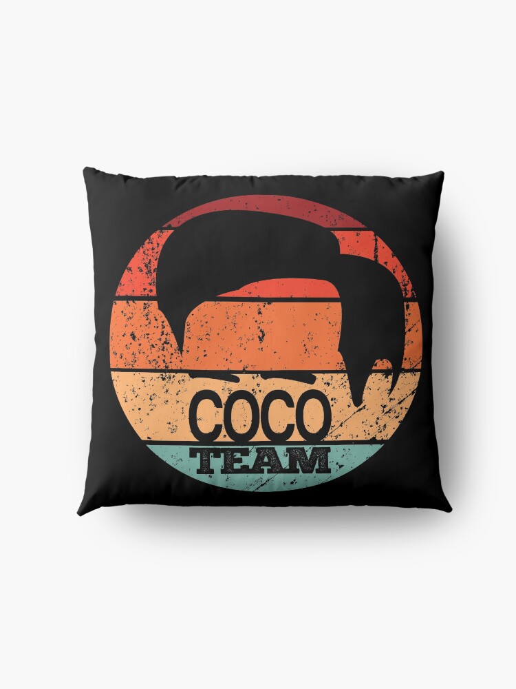 Alternate view of Conan O'Brien vintage sunset Floor Pillow