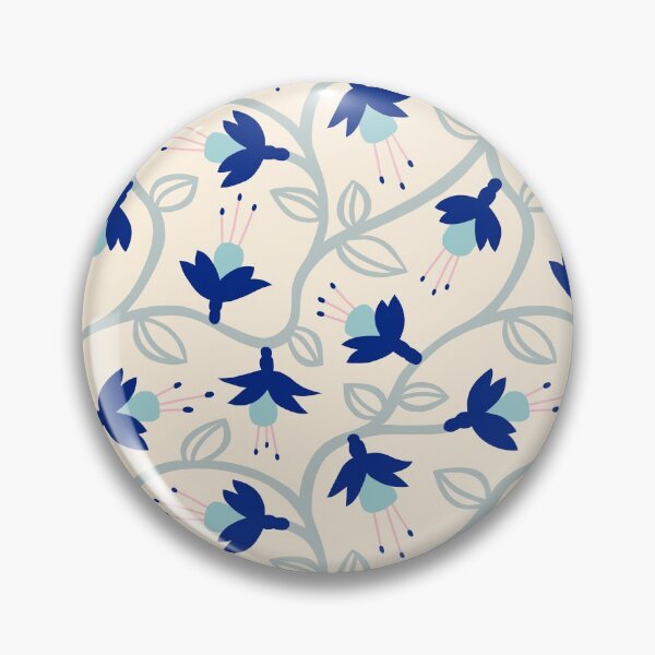 Item preview, Fuchsias in Blue designed and sold by The Wellington Boot.