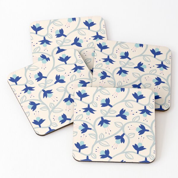 Item preview, Fuchsias in Blue designed and sold by The Wellington Boot.