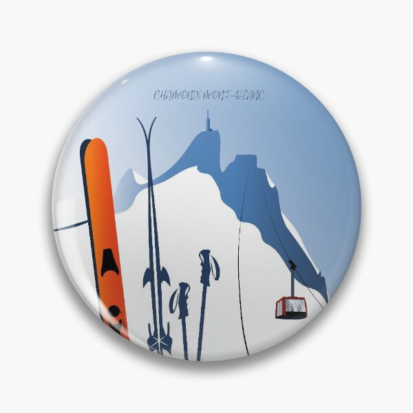Item preview, Poster of the Alps Aiguille du Midi cable car and ski designed and sold by leewarddesign.