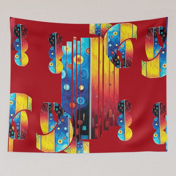 Item preview, Geometrical Digital Abstract Pattern,  graphic psychedelic abstract art, trippy graphic psychedelic arte abstracto designed and sold by Adri Barnard.