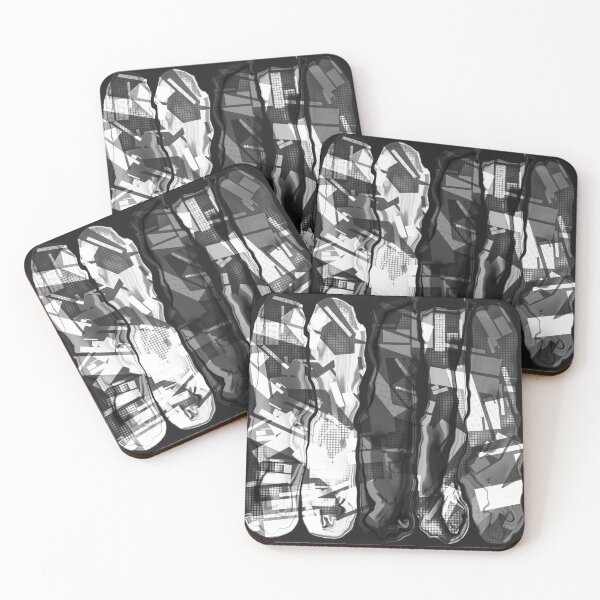 Item preview, “Abztrakt” | Digital Abstract Design in Monochrome  designed and sold by LiseHoltArt.