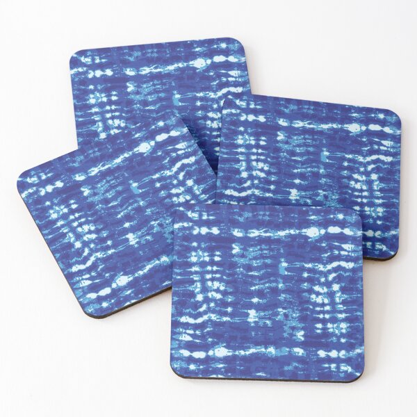 Item preview, Natural blue tie-dye line design pattern designed and sold by V-Top-Design.