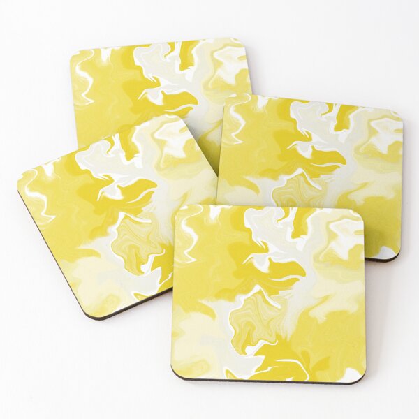 Item preview, Yellow seamless pattern, abstract background, chaotic colored spots. designed and sold by UVI-CA.