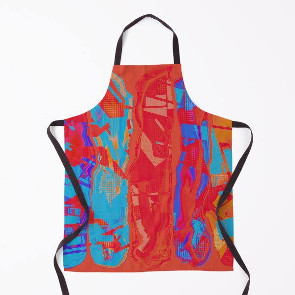 Item preview, “Abztrakt” | Digital Abstract Design in Blue and Orange designed and sold by LiseHoltArt.