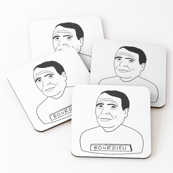 Item preview, Bourdieu Line Art Portrait - Philosophy Teacher - White Edition designed and sold by isstgeschichte.