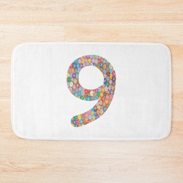 Item preview, Number 9 Colorful Flowers Funny Nine Gift designed and sold by Shariss.
