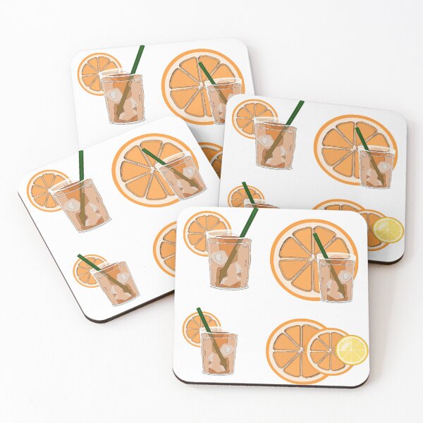 Item preview, Drink with ice and orange fruit rings.Summer drink Refreshing designed and sold by KateQR.