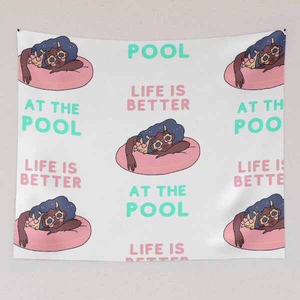 Artikelvorschau, Das Leben am Pool ist besser entworfen und verkauft von Winter--Flowers.