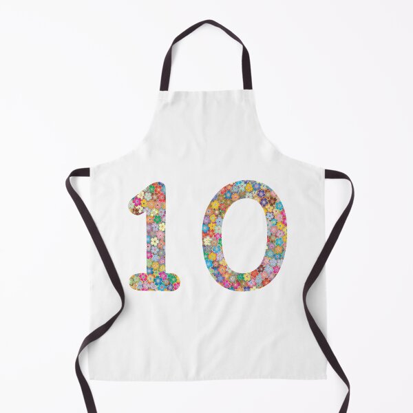 Item preview, Number 10 Colorful Flowers Funny Ten Gift designed and sold by Shariss.