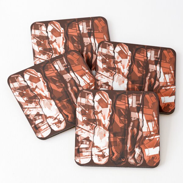 Item preview, “Abztrakt” | Digital Abstract Design in Brown designed and sold by LiseHoltArt.