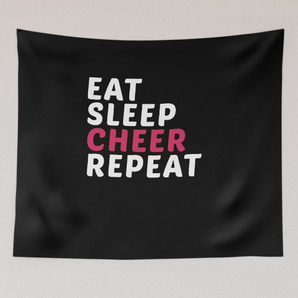 Item preview, Eat, Sleep, Cheer, Repeat! designed and sold by BlackDodo.
