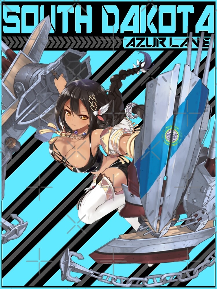 Azur Lane South Dakota Poster For Sale By Votrevpx Redbubble