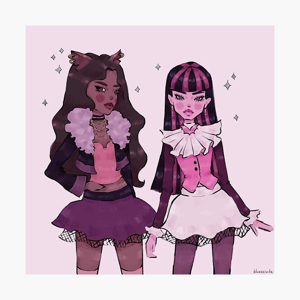 monster high draculaura and clawdeen 