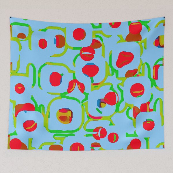 Item preview, Random digital flowers - abstract pattern designed and sold by Xdelacra.