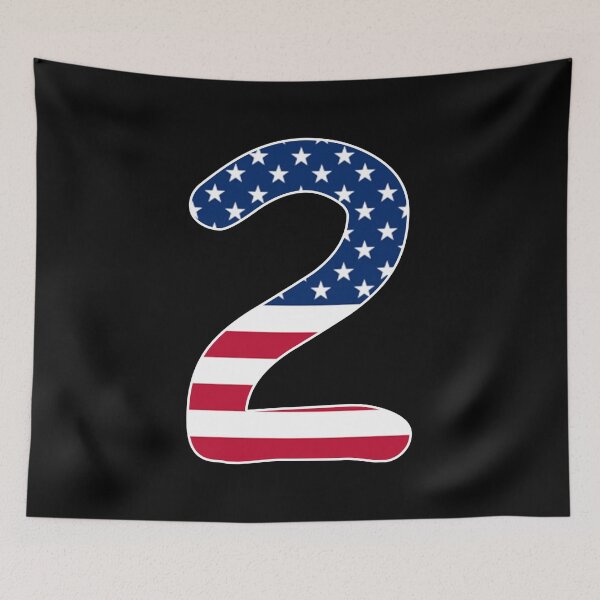 Item preview, Number 2 American flag Gift American Patriot designed and sold by Shariss.