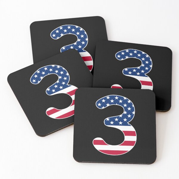 Item preview, Number 3 American flag Gift American Patriot designed and sold by Shariss.