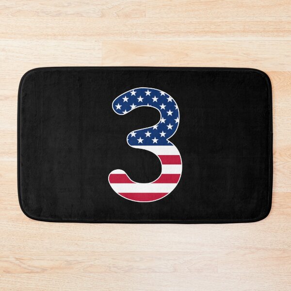 Item preview, Number 3 American flag Gift American Patriot designed and sold by Shariss.