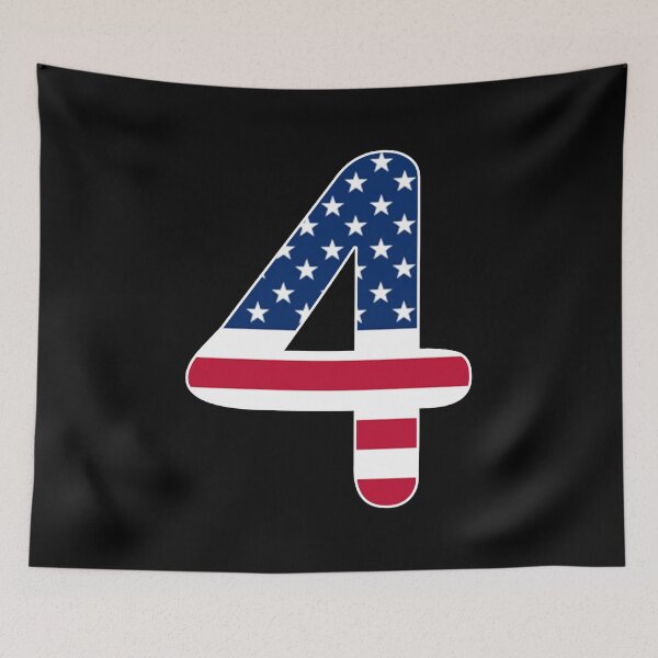 Item preview, Number 4 American flag Gift American Patriot designed and sold by Shariss.