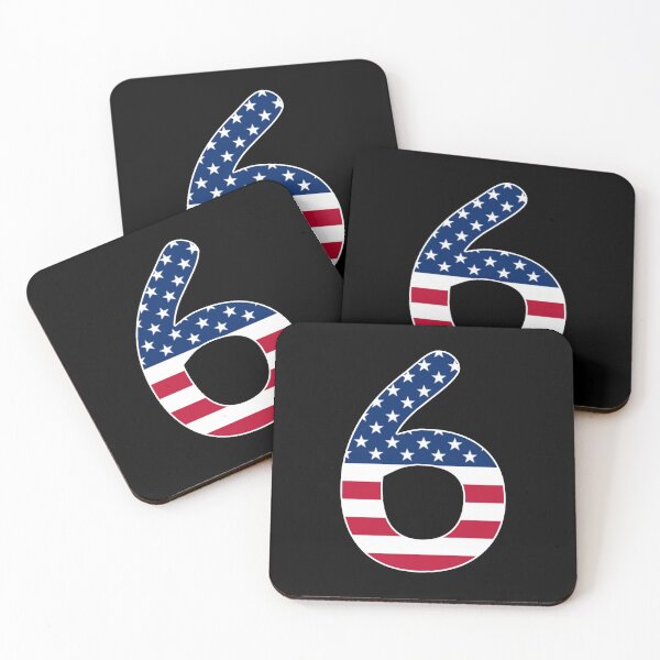 Item preview, Number 6 American flag Gift American Patriot designed and sold by Shariss.