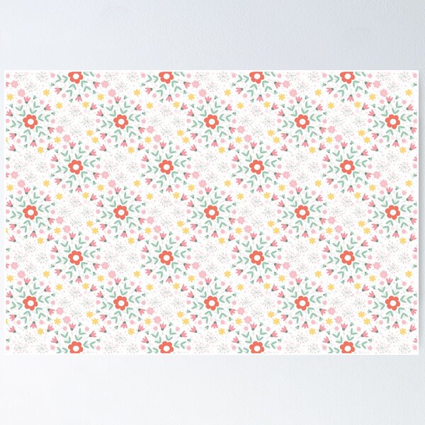 Aperçu de l'œuvre Flowers Pattern Design, masque facial, cadeaux pour femmes créée et vendue par xcreativedesign.