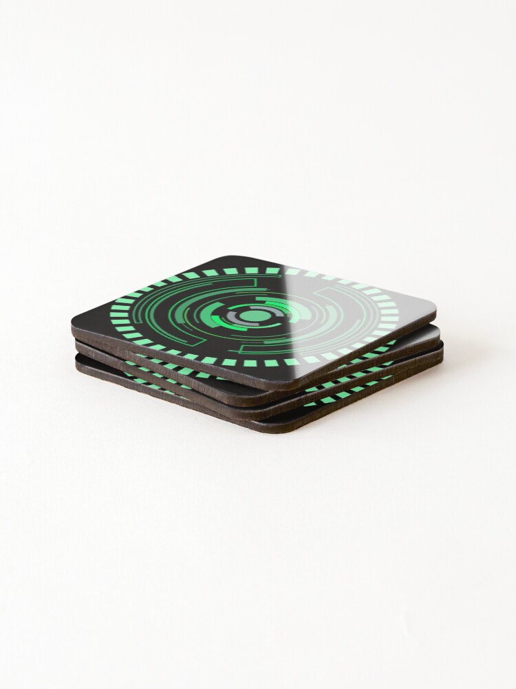 Thumbnail 4 of 5, Coasters (Set of 4), Tech Circle designed and sold by Raglo.