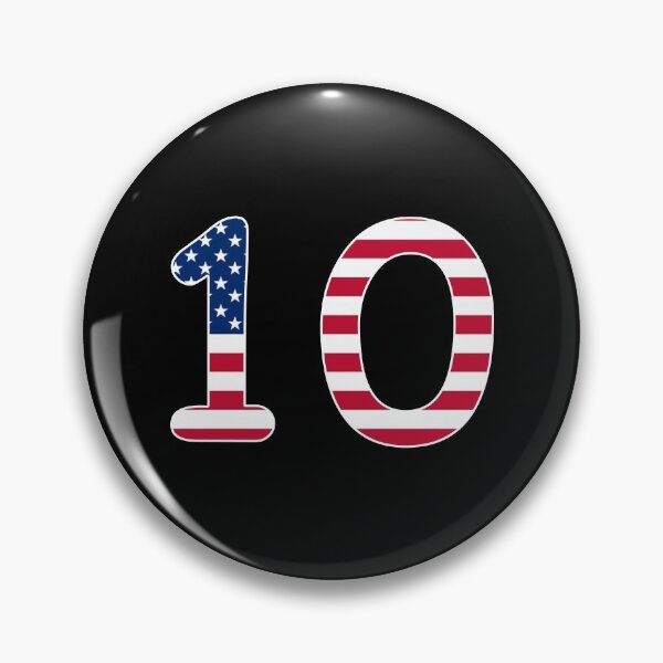Item preview, Number 10 American flag Gift American Patriot designed and sold by Shariss.