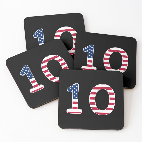 Item preview, Number 10 American flag Gift American Patriot designed and sold by Shariss.