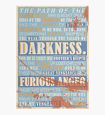 Pulp Fiction: Ezekiel 25:17 (Bloodied) Photographic Print