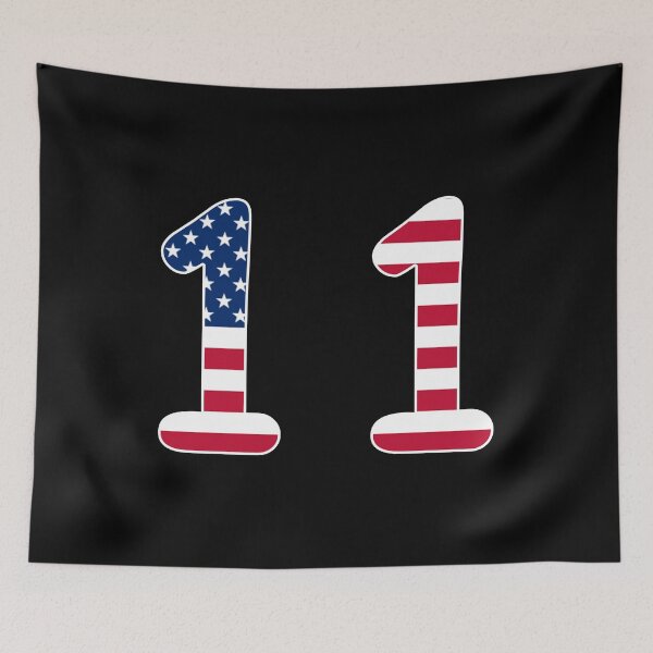 Item preview, Number 11 American flag Gift American Patriot designed and sold by Shariss.