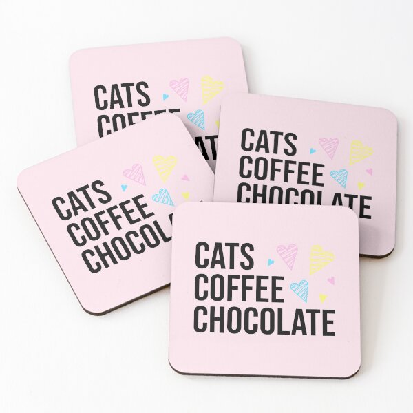 Item preview, I Love Cats Coffee and Chocolate ( black text) designed and sold by dass-art.