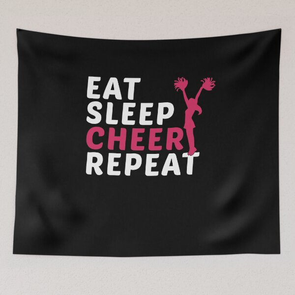 Item preview, Eat, Sleep, Cheer, Repeat! designed and sold by BlackDodo.