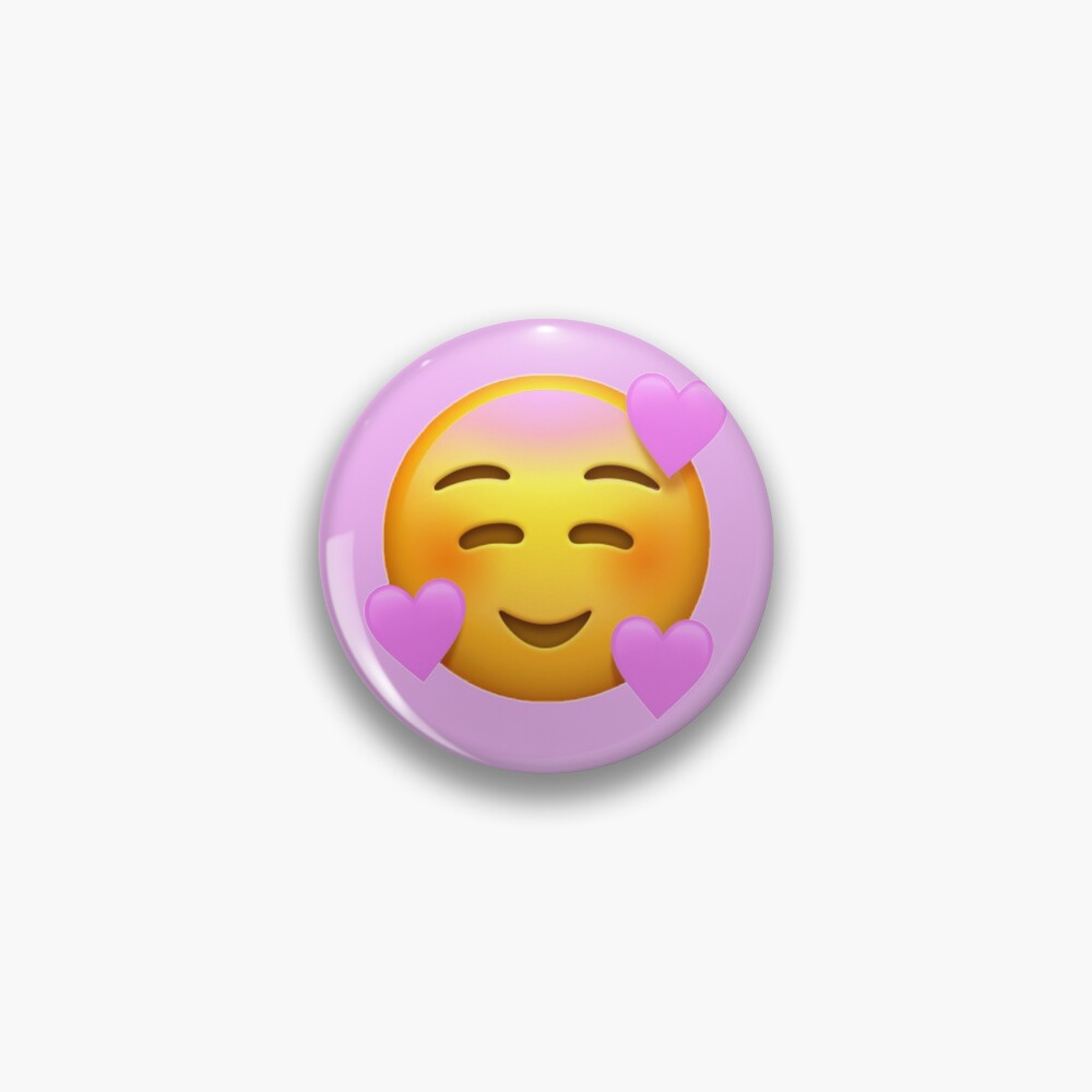 Pink❤️Pepper Smiling Pink Hearts Emoji | Happy Face | Pink