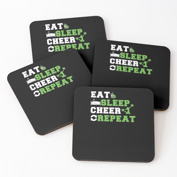 Item preview, Eat, Sleep, Cheer, Repeat! designed and sold by BlackDodo.