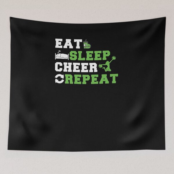 Item preview, Eat, Sleep, Cheer, Repeat! designed and sold by BlackDodo.