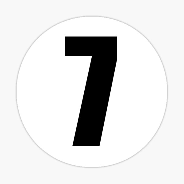 Item preview, Racing number 7 designed and sold by stickerwicker.