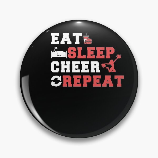 Item preview, Eat, Sleep, Cheer, Repeat! designed and sold by BlackDodo.