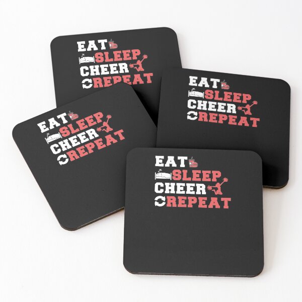 Item preview, Eat, Sleep, Cheer, Repeat! designed and sold by BlackDodo.