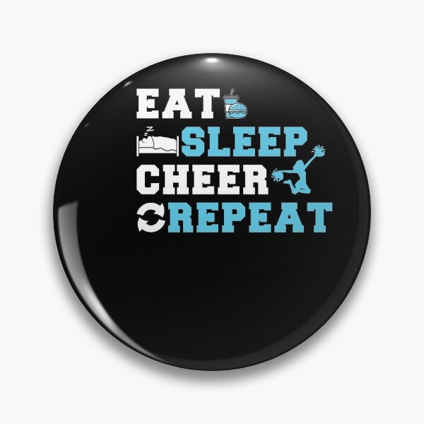 Item preview, Eat, Sleep, Cheer, Repeat! designed and sold by BlackDodo.