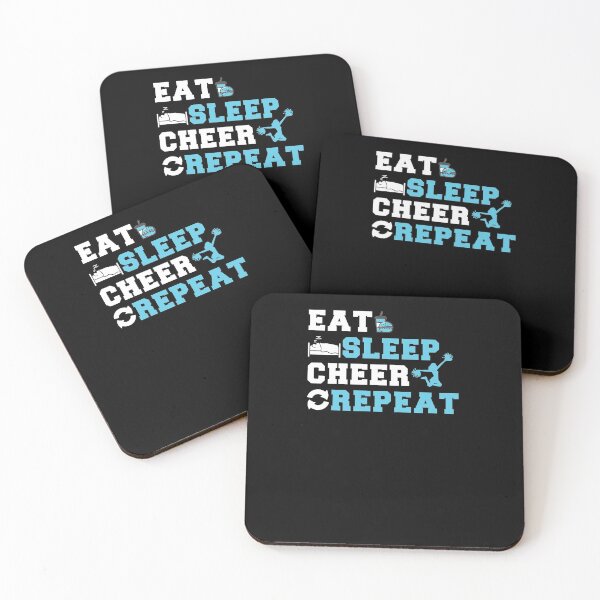 Item preview, Eat, Sleep, Cheer, Repeat! designed and sold by BlackDodo.