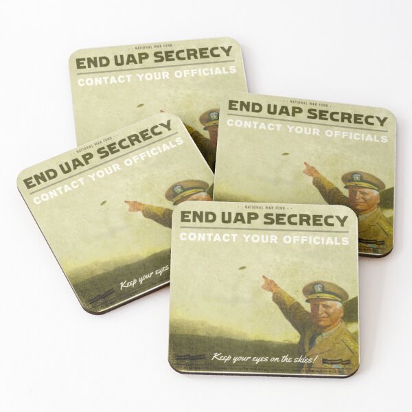 Item preview, End UAP Secrecy - Contact Your Officials - Retro 'General' Variant designed and sold by Dan Zetterström.