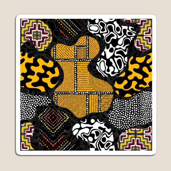 Item preview, Afro Patchwork Print Design 7 designed and sold by KhuKhuZ.
