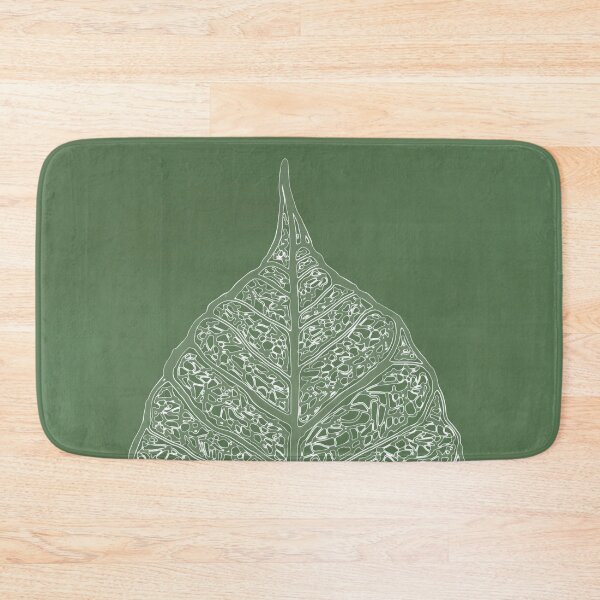 Item preview, Bodhi tree leaf on green designed and sold by Anna Ratkevich.