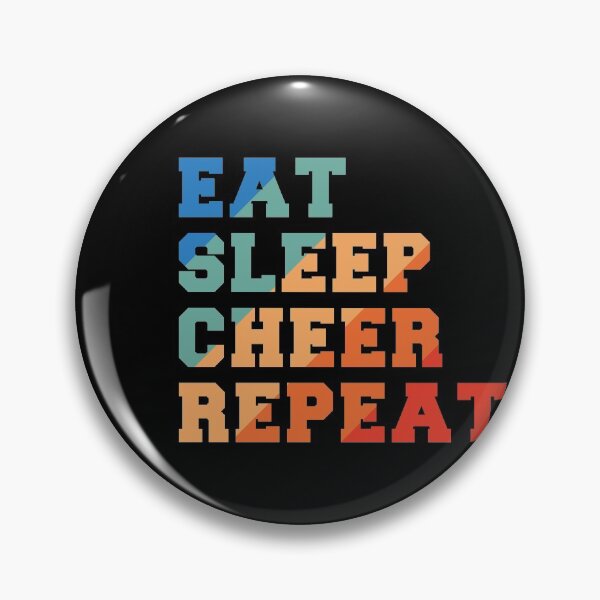 Item preview, Eat, Sleep, Cheer, Repeat! designed and sold by BlackDodo.