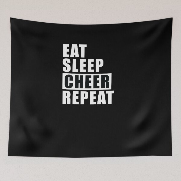Item preview, Eat, Sleep, Cheer, Repeat! designed and sold by BlackDodo.